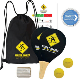 Donic Schildkröt Street Racket Set In Draagtas Zwart