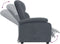 vidaXL Fauteuil verstelbaar fluweel donkergrijs