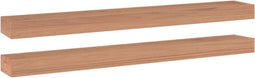 vidaXL - Wandschappen - 2 - st - 110x15x4 - cm - massief - teakhout