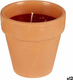 Kaars Geranium 8 x 8 x 8 cm (12 Stuks)