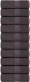 vidaXL - Washandjes - 10 - st - 15x21 - cm - 360 - g/m² - 100% - katoen - antracietkleurig