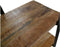 HSM Collection Opbergrek Met 4 Planken 120cm Naturel/Zwart Mangohout/Metaal