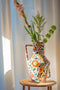 Return to Sender | Vaas Large 45 cm Bed of Flowers handgeschilderd - Bloemenvaas