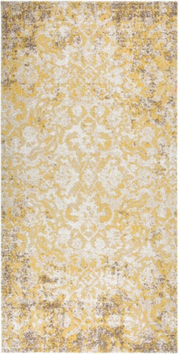 vidaXL - Buitenkleed - platgeweven - 100x200 - cm - geel