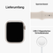 Apple Watch Series 8 - Smartwatch - GPS + Cellular - 41mm - Aluminium - Sportbandje Wit