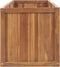 vidaXL - Plantenbak - verhoogd - 200x50x50 - cm - massief - teakhout