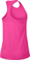 Nike Pro Tank - Sporttop Dames - Slim fit ademend mesh - Laser Fuchsia/(Black) - Maat L