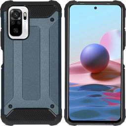 iMoshion Hoesje Geschikt voor Xiaomi Redmi Note 10 Pro Hoesje - iMoshion Rugged Xtreme Backcover - Donkerblauw
