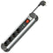 Power strip 4x beschermcontact - overspanningsbeveiliging - zilver/zwart