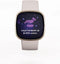 Fitbit Sense - Smartwatch - Stressmeting en huidtemperatuur - Goud (Beige Wit)