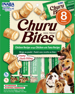 Inaba Bites Dog Chicken Recipe Wraps Chicken With Tuna - Hondensnacks - 8x12 g