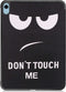 iMoshion Tablet Hoes Geschikt voor iPad 10 (2022) 10.9 inch - iMoshion Design Trifold Bookcase - Meerkleurig /Don't touch