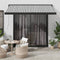 vidaXL - Luifel - uittrekbaar - 3x2,5 - m - stof - en - aluminium - antraciet - en - wit