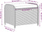 vidaXL - Tuinkruk - met - kussen - 58x46x46 - cm - poly - rattan - grijs