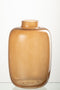 J-Line vaas Rita - glas - oranje - small - 22.5 cm hoog