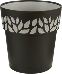 Stefanplast Bloempot Cloe 25 X 25 Cm Waterreservoir Zwart