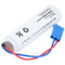 Saft LS14500 - Lithium batterij 3.6V 2600mAh - 3-pins plug - 51.5mm x 14.8mm x 14.8mm