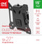 One For All WM2121 - Muurbeugel - Kantelbaar 15° voor 13-27 inch TV's - VESA 75x75 100x100 (1x)