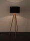 Zuiver Tripod Vloerlamp/ Staande driepoot lamp Wood Zwart