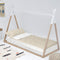 Gewatteerd beddengoed met ritssluiting HappyFriday Basic Little Star Beige 90 x 200 cm