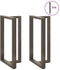 vidaXL - Bartafelpoten - 2 - st - T-vormig - 60x35x(100-101) - cm - staal - naturel