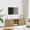 vidaXL - Tv-meubel - 120x34x37 - cm - bewerkt - hout - artisanaal - eikenkleur