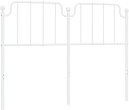 vidaXL - Hoofdbord - 150 - cm - metaal - wit
