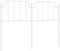 vidaXL - Hoofdbord - 150 - cm - metaal - wit
