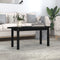 vidaXL - Salontafel - 110x55x45 - cm - massief - grenenhout - zwart