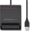 Qoltec 50642 magnetische kaart-lezer USB Zwart
