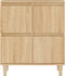 vidaXL - Dressoir - 60x35x70 - cm - bewerkt - hout - sonoma - eikenkleurig
