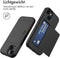 imoshion Hoesje Geschikt voor iPhone 15 Hoesje - Ruimte voor 2 pasjes - imoshion Backcover met pasjeshouder - Zwart