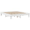 vidaXL - Bedframe - zonder - matras - massief - grenenhout - wit - 180x200 - cm