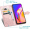 iMoshion Hoesje Geschikt voor Oppo A94 (5G) Hoesje Met Pasjeshouder - iMoshion Mandala Bookcase - Rosé Goud