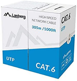 Lanberg LCU6-10CC-0305-S - UTP-netwerkkabel Cat6 - 305 m - Grijs