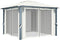 vidaXL - Prieel - met - gordijn - en - LED-lichtslinger - 3x3 - m - aluminium - crème