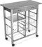 Groentetrolley Versa Grijs PVC 40 x 82 x 76 cm