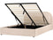 Bed met opbergruimte Bouclé QUILLIEN 160 x 200 cm Beige