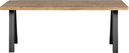 WOOOD Eettafel met Utrecht Poot Tablo - Hout - Naturel - 75x180x90