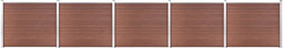 vidaXL - Schuttingpanelenset - 872x146 - cm - HKC - bruin