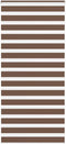 vidaXL - Zebra - rolgordijn - 95x230 - cm - stofbreedte - 90,9 - cm - polyester - bruin