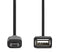 Nedis CCGB60515BK02 - USB 2.0 mini naar USB A - OTG ondersteuning - Zwart