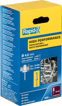 Klinknagels Rapid 5001434 Ø 4 x 12 mm