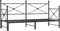vidaXL - Slaapbank - met - onderschuifbed - zonder - matras - 75x190cm - staal - zwart