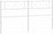 vidaXL - Hoofdbord - 160 - cm - metaal - wit
