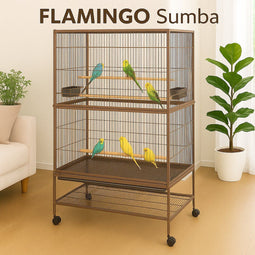 Flamingo Sumba - Volière voor binnen en buiten - 79x52x134 cm - Taupe