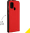 Accezz Galaxy A21s - Flipcase - Schokbestendig met pashouder - Rood