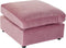 Voetensteun DKD Home Decor Roze Polyester Modern (55 x 55 x 30 cm)