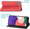 iMoshion Hoesje Geschikt voor Samsung Galaxy A22 (5G) Hoesje Met Pasjeshouder - iMoshion Slim Folio Bookcase - Rood
