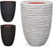 Capi Europe - Vaas elegant laag Row NL - 46x58 - Ivoor - Opening Ø38 - Bloempot voor binnen en buiten - Levenslang garantie - Breukbestendig - 100% Recyclebaar - CO2 Neutraal geproduceerd - KRWI783
